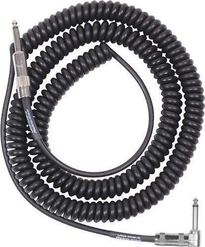 Lava Cable Retro Coil Black Right Angle